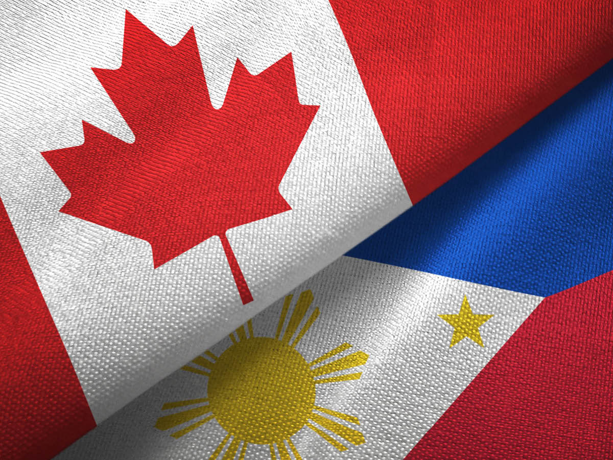 Canada and Philipines Flags
