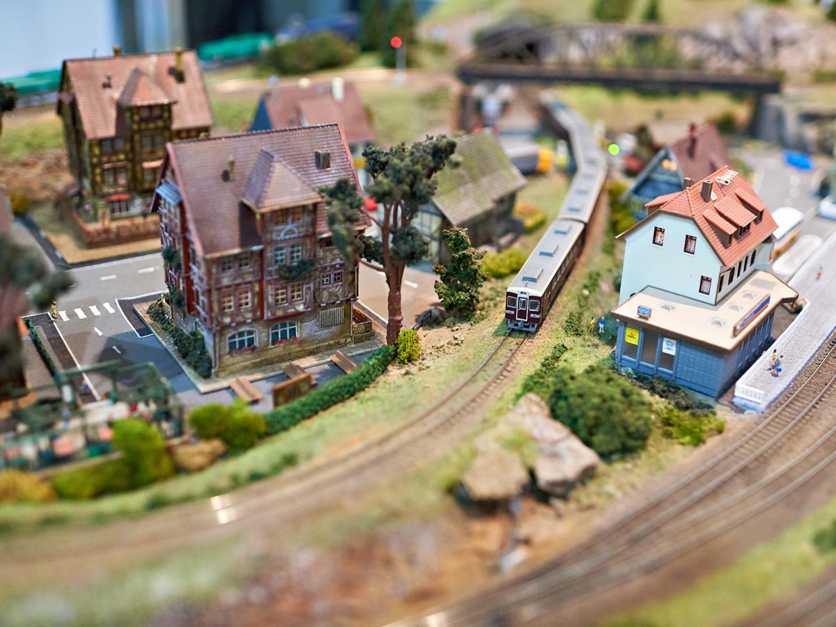 Model train city