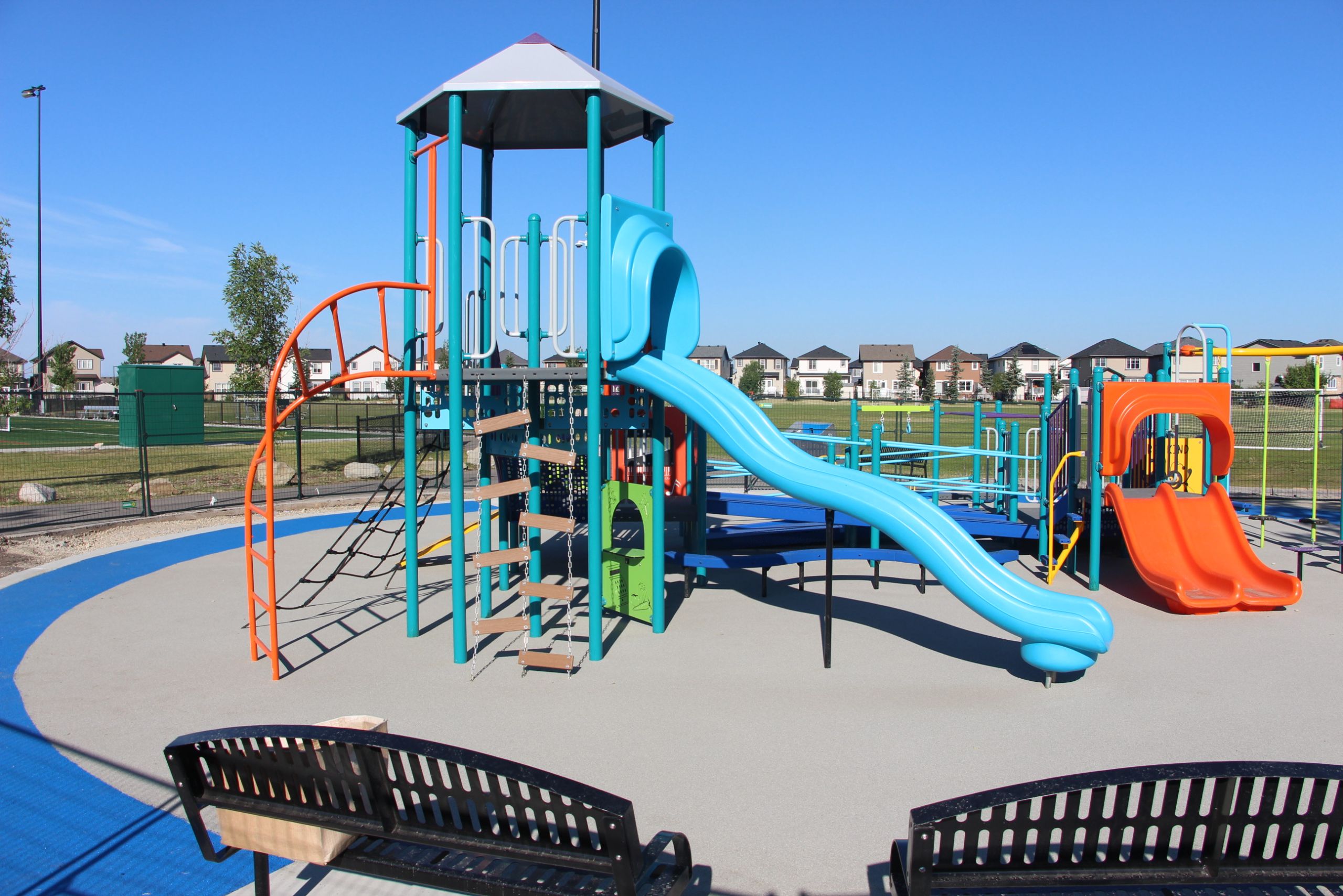 Outdoor playground at Genesis Centre