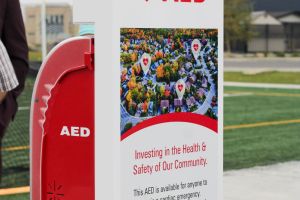 Calgary's first AED Tower SaveStation